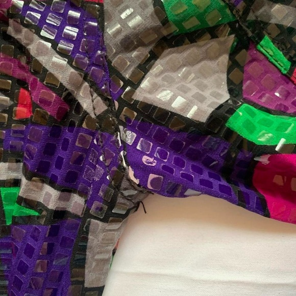 Ruby Rd. Colorful Geometric Pattern Jacket - Picture 6 of 8